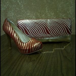 Miss Caroline Shoes with bag to match